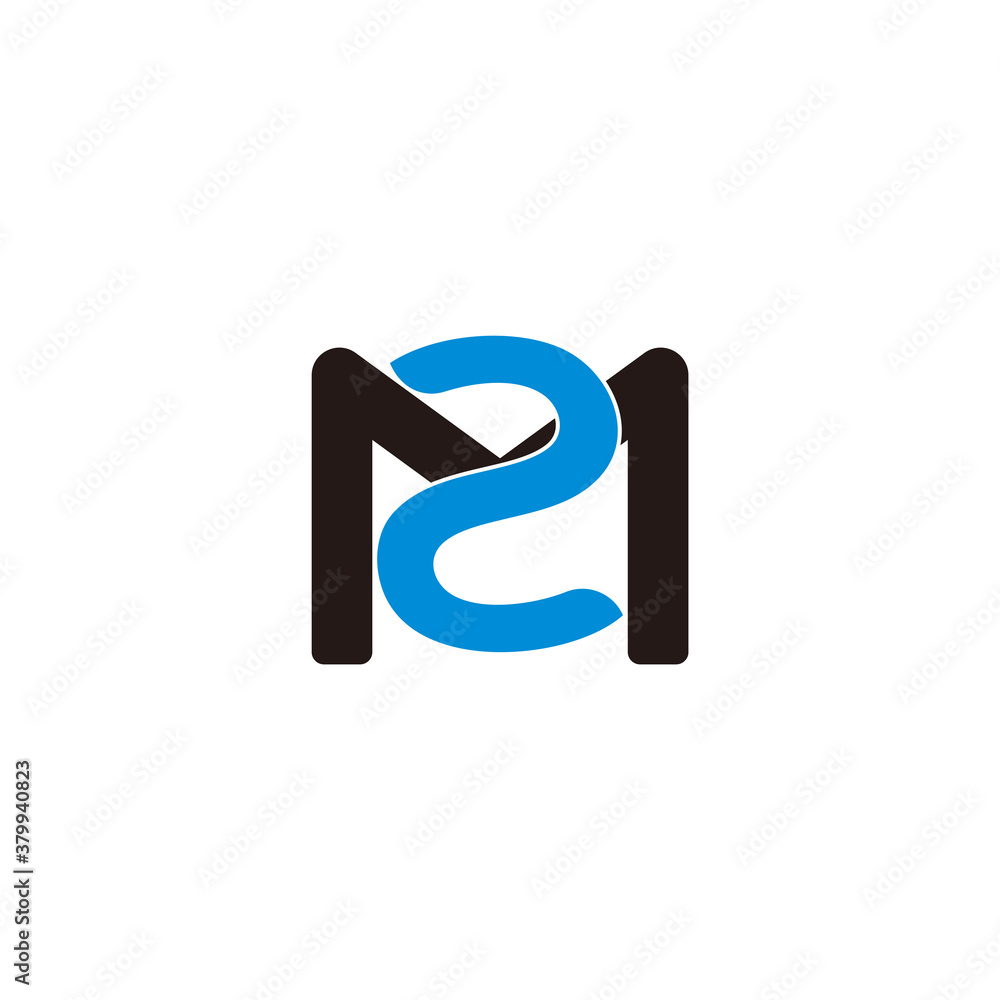 letter m2 simple linked font design logo vector letter m2 simple linked font design logo vector