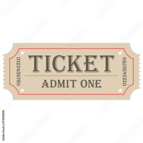 admit one ticket