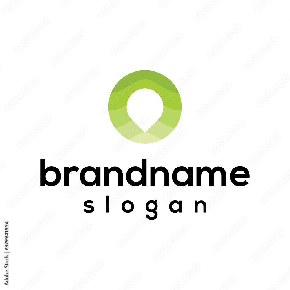 Pin map logo design vector Pin map logo design vector
