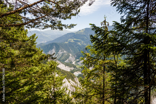 Rheinschlucht, Rhein, Ruinaulta, Fluss, Schlucht, Flims, Bergsturz, Flussbett, Wassersport, Wanderweg, Aussichtspunkt, Graubünden, Alpen, Sommer, Schweiz photo