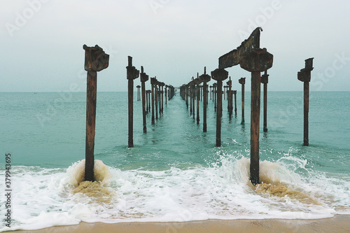 Alleppey Beach, Kerala, India. photo