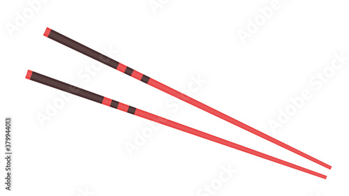 Chopsticks vector. chopsticks white background. wallpaper. free space for text. copy space.