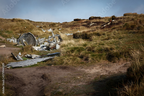 Crash site of the B-29 Superfortress.