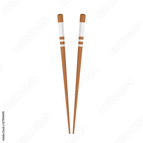Chopsticks vector. chopsticks white background. wallpaper. free space for text. copy space.