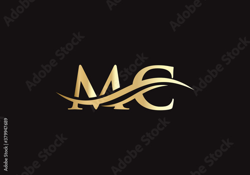 MC Logo for luxury branding. Elegant and stylish design for your company