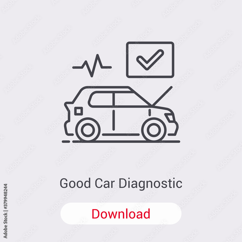 Auto service icon isolated on background. Diagnostics symbol modern, simple, vector, icon for website design, mobile app, ui. Vector Illustration