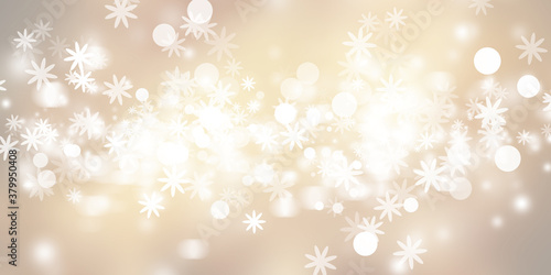 Golden Xmas light blurred abstract background. bokeh christmas blurred beautiful shiny Christmas lights