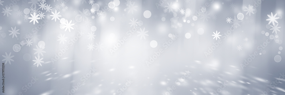 Fototapeta premium white and gray snow blur abstract background