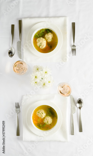 Matzah Ball Soup for Passover photo