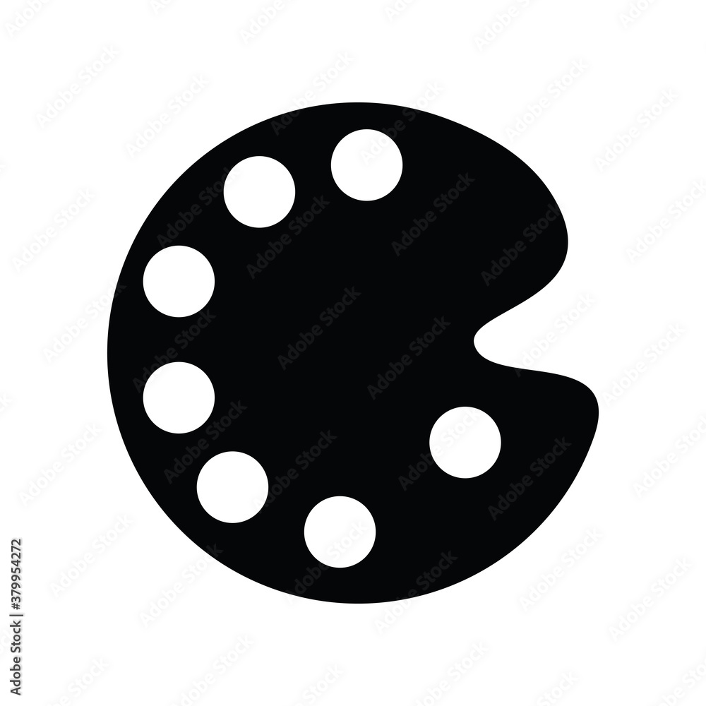 Paint palette black Paint palette black