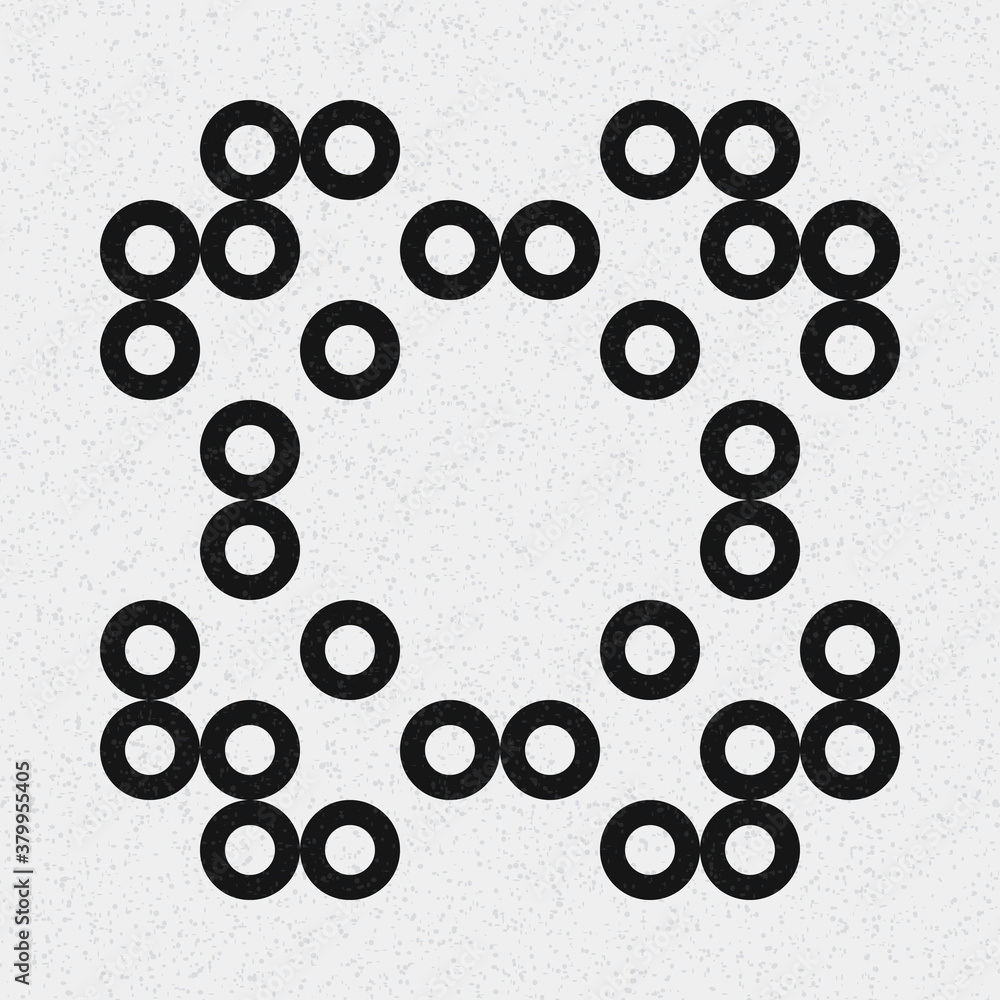 Abstract Cross Pattern Dots Logo generative computational art illustration Abstract Cross Pattern Dots Logo generative computational art illustration