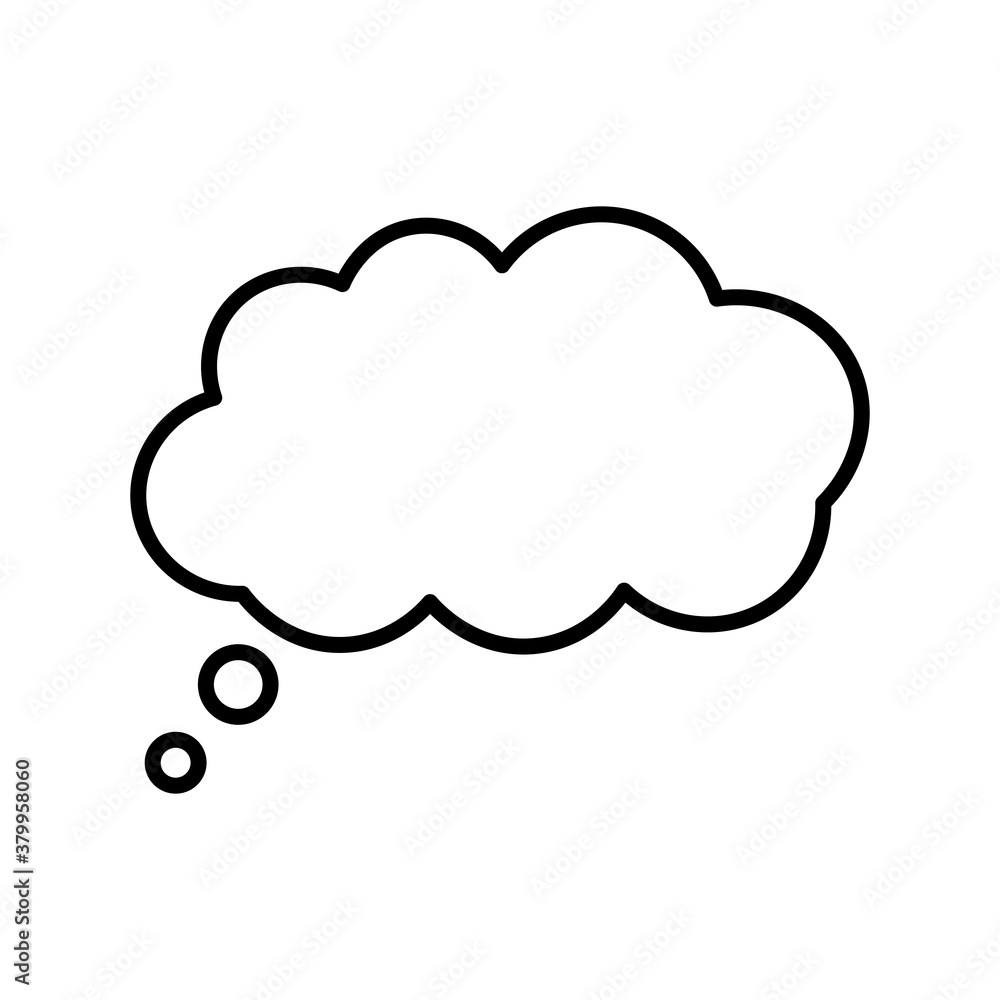 Icono de nube de chat. Ilustración vectorial Icono de nube de chat. Ilustración vectorial