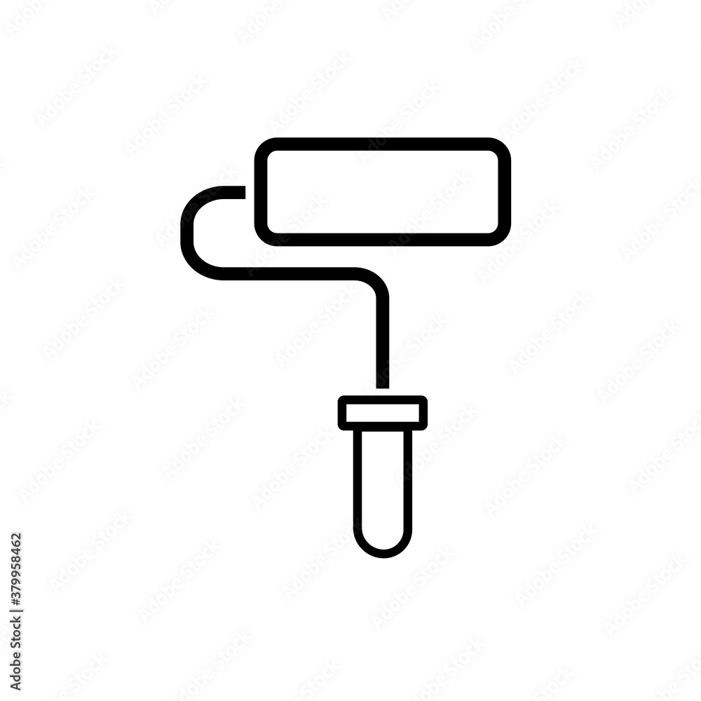 Paint roller icon isolated on background. Painting symbol modern, simple, vector, icon for website design, mobile app, ui. Vector Illustration Paint roller icon isolated on background. Painting symbol modern, simple, vector, icon for website design, mobile app, ui. Vector Illustration