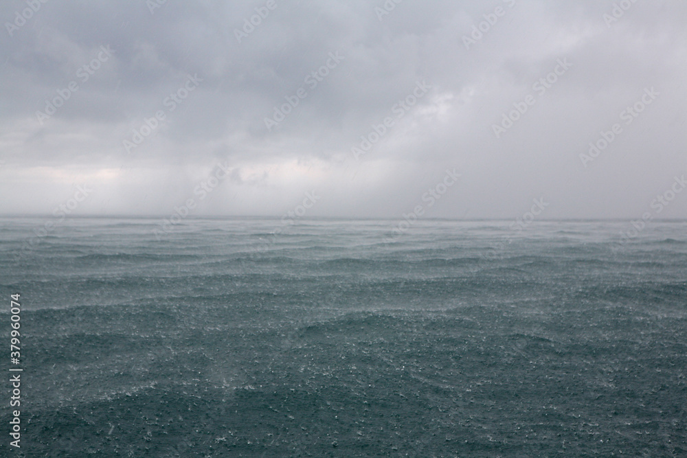Rain at sea