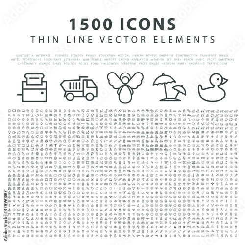 Set of High Quality Universal Icons on With Background . Isolated Vector Elements