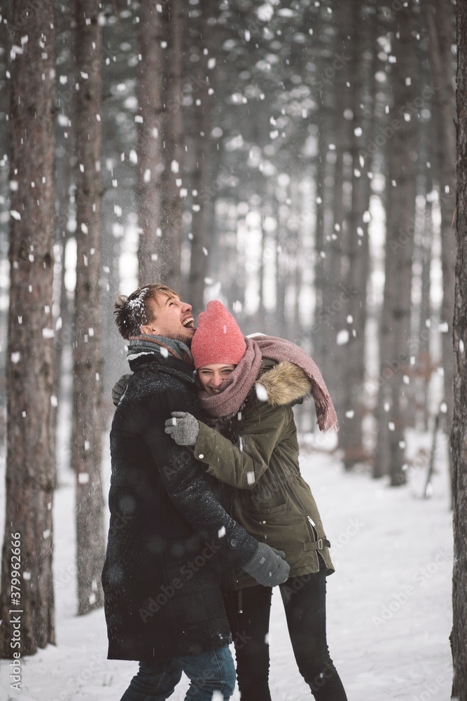 Couple in the Snow Couple in the Snow