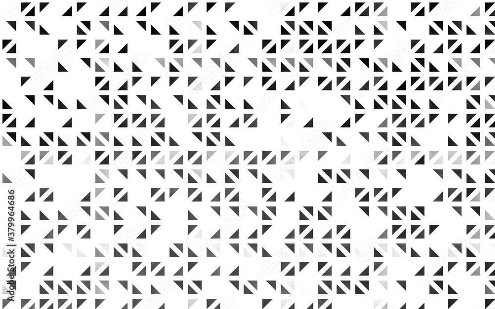 Light Silver, Gray vector cover in polygonal style. Decorative design in abstract style with triangles. Template for wallpapers.