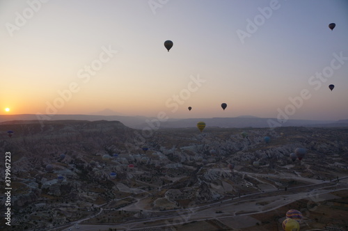 hot air balloon flight in Cappadocia