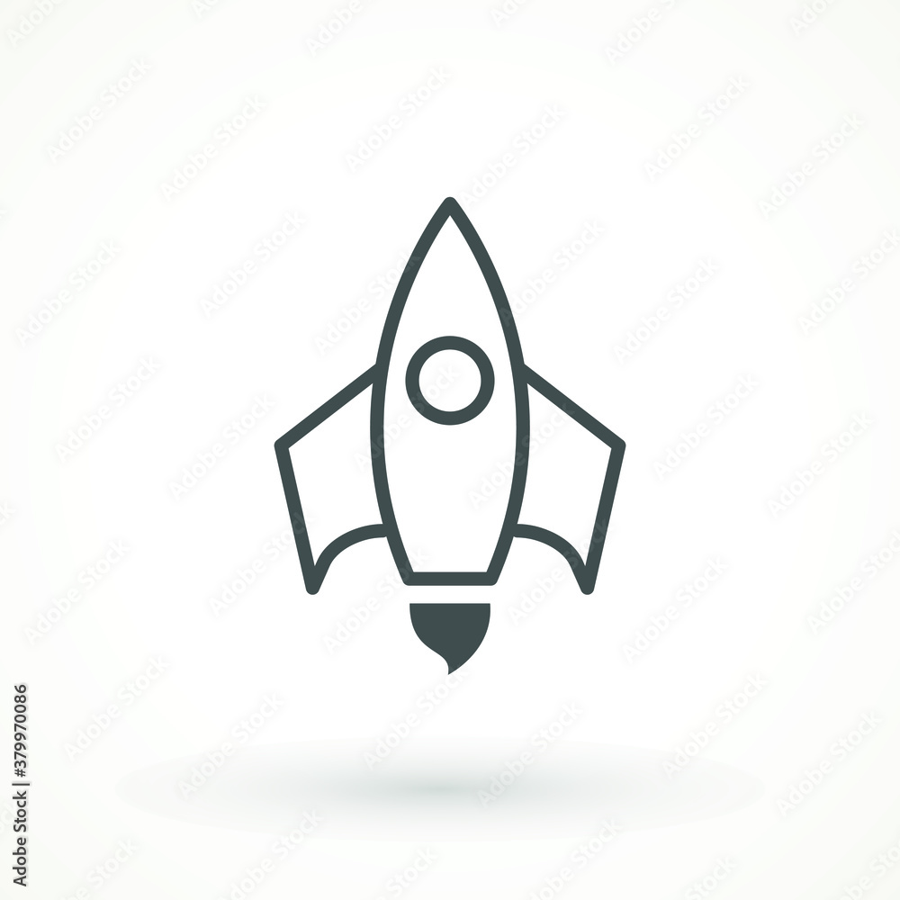 startup vector Rocket illustration. Futuristic spaceship background. Start Up Business Space ship icon startup vector Rocket illustration. Futuristic spaceship background. Start Up Business Space ship icon