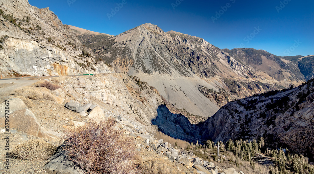 scenery near and around tioga pass in sierra mountains