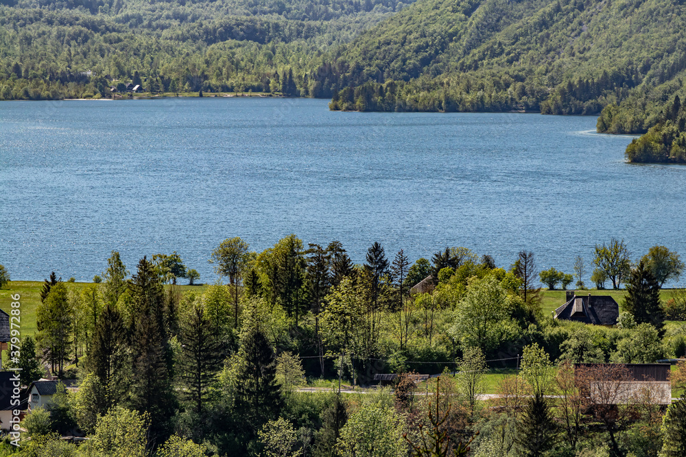 Bohinj lake from Rudnica mountain	