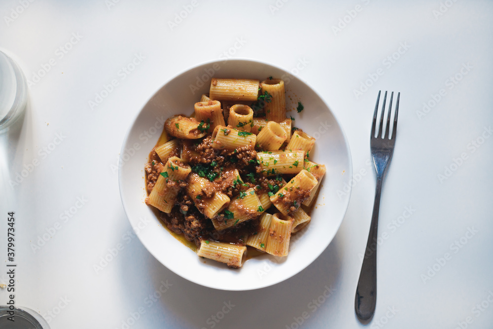 Pasta with Bolognese sauce