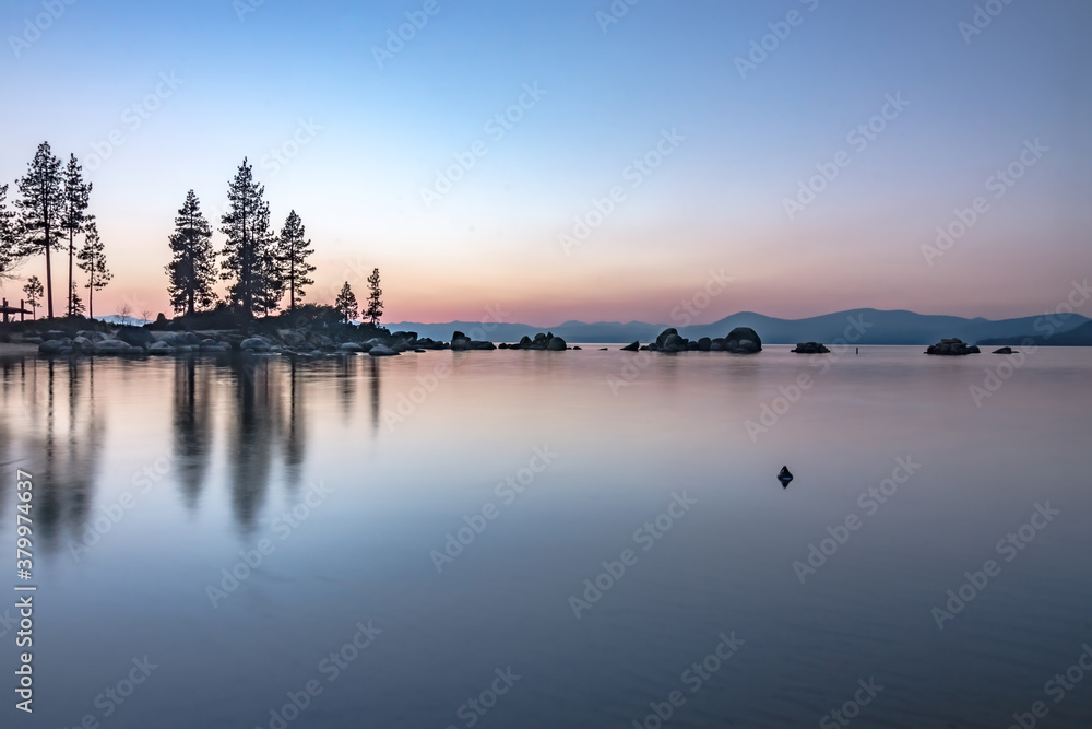 beautiful sierra scenery at lake tahoe california