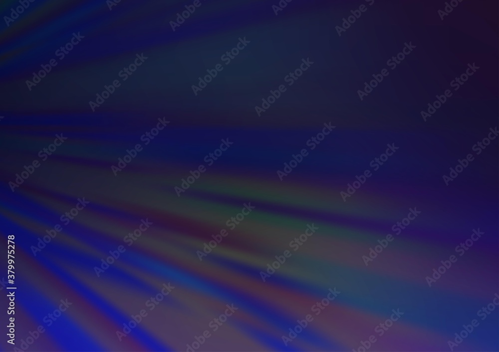 Dark BLUE vector background with straight lines. Blurred decorative design in simple style with lines. Pattern for ads, posters, banners.
