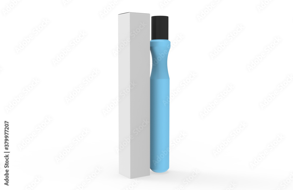 Opened Roll-on Deodorant Mockup. Realistic Anti-Perspirant Roll On Mock Up. Isolated on White. 3D Illustration. Opened Roll-on Deodorant Mockup. Realistic Anti-Perspirant Roll On Mock Up. Isolated on White. 3D Illustration.