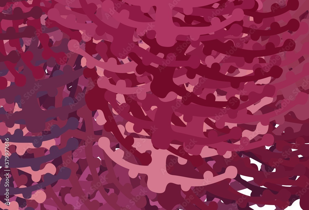 Light Pink vector texture with abstract forms. Light Pink vector texture with abstract forms.