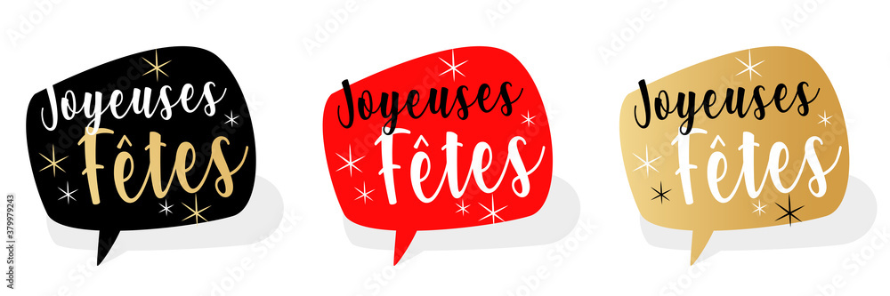 Joyeuses fêtes Stock Vector | Adobe Stock