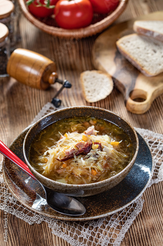 Traditional cabbage soup.
