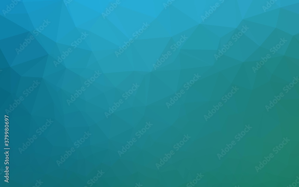 Fototapeta premium Light BLUE vector polygonal pattern. Shining colored illustration in a Brand new style. The best triangular design for your business.