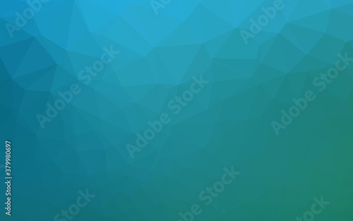 Light BLUE vector polygonal pattern. Shining colored illustration in a Brand new style. The best triangular design for your business.