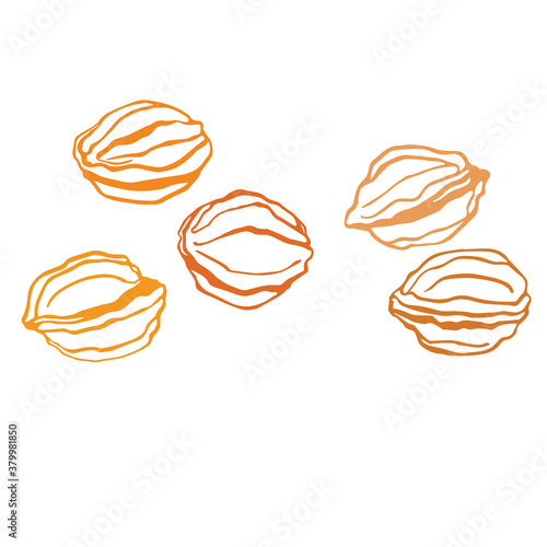 Vector hand drawn cookies icon. For design menu cafe and label.