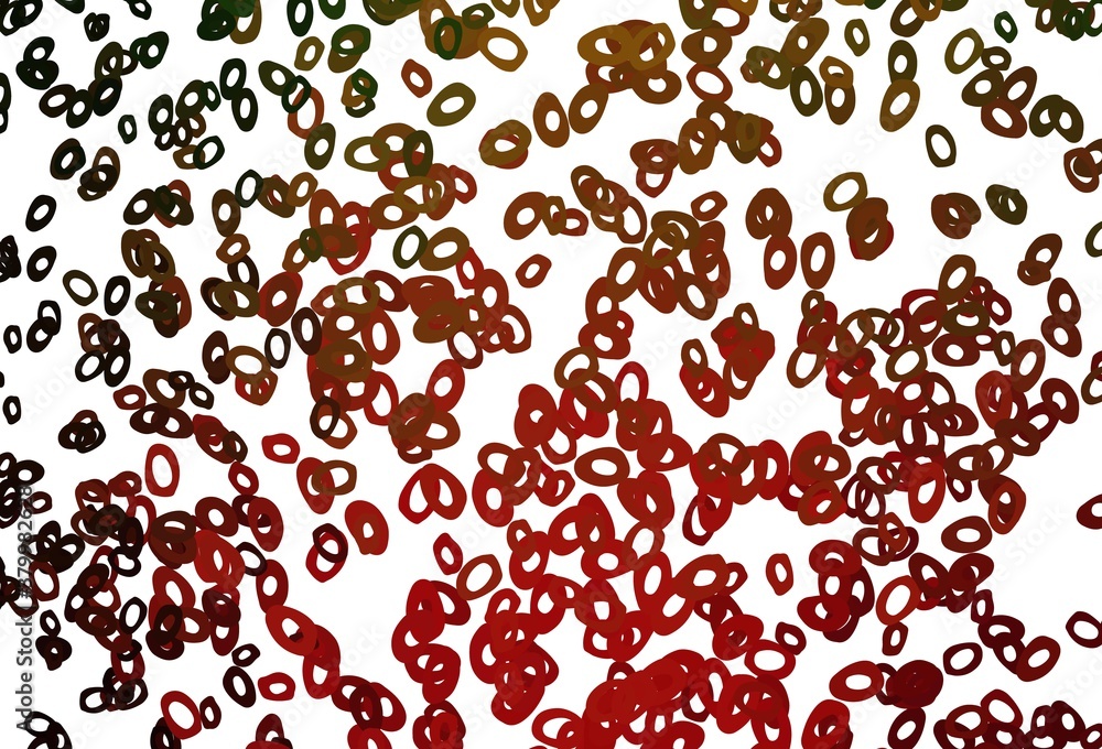 Dark Green, Red vector cover with spots. Dark Green, Red vector cover with spots.