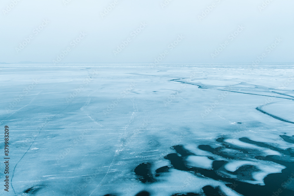 Frozen River Danube Frozen River Danube