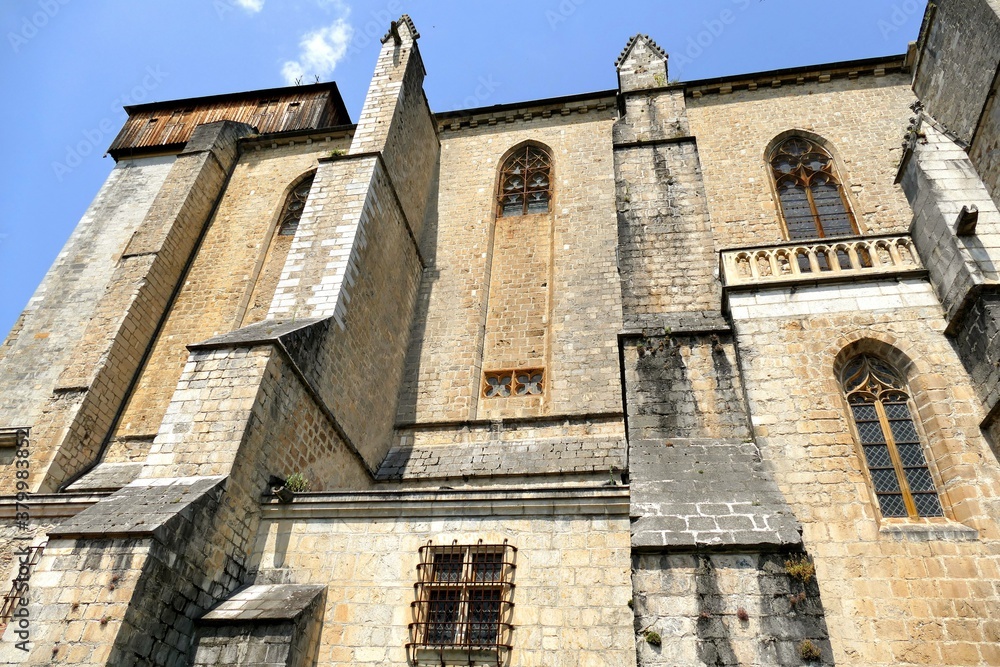 Façade sud de la Cathédrale Sainte-Marie de Saint-Bertrand-de-Comminges