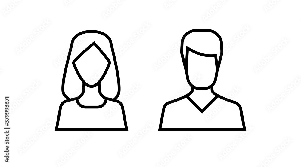 people icons user person avatar, profile, face, icon. head women vector illustration isolated people icons user person avatar, profile, face, icon. head women vector illustration isolated