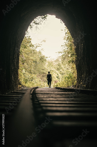 Old train tunnel in Jamaica 