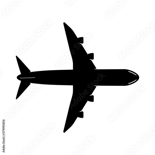 Airplane or aeroplane commercial plane icon vector