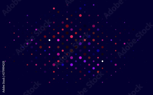 Light Multicolor  Rainbow vector texture with disks. Glitter abstract illustration with blurred drops of rain. Pattern of water  rain drops.
