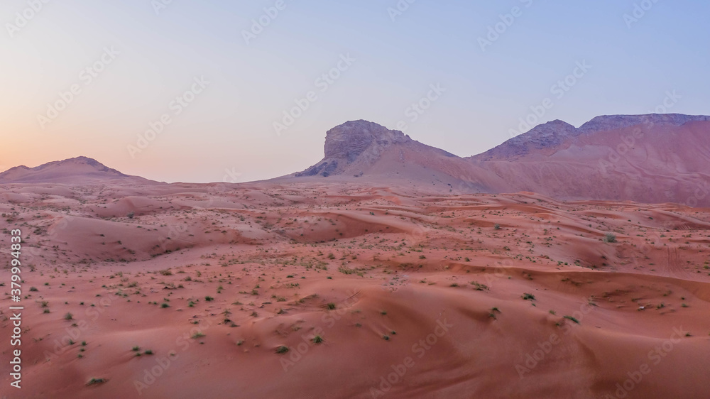 Meliha Desert Sand Dunes and Fossil Rocks
