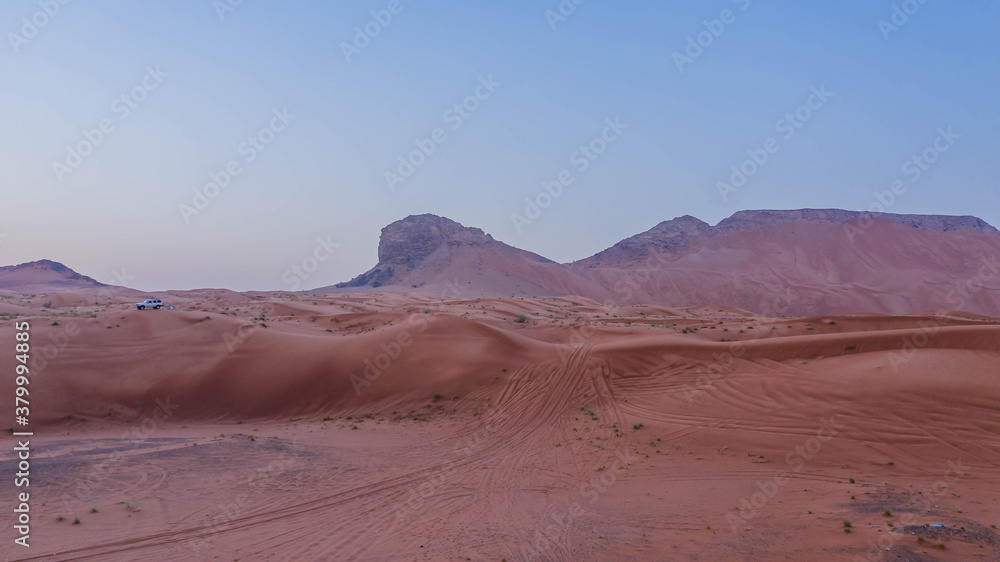 Meliha Desert Sand Dunes and Fossil Rocks
