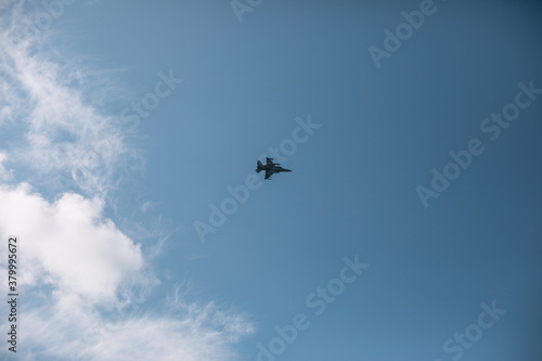 fighting jet flying through the air