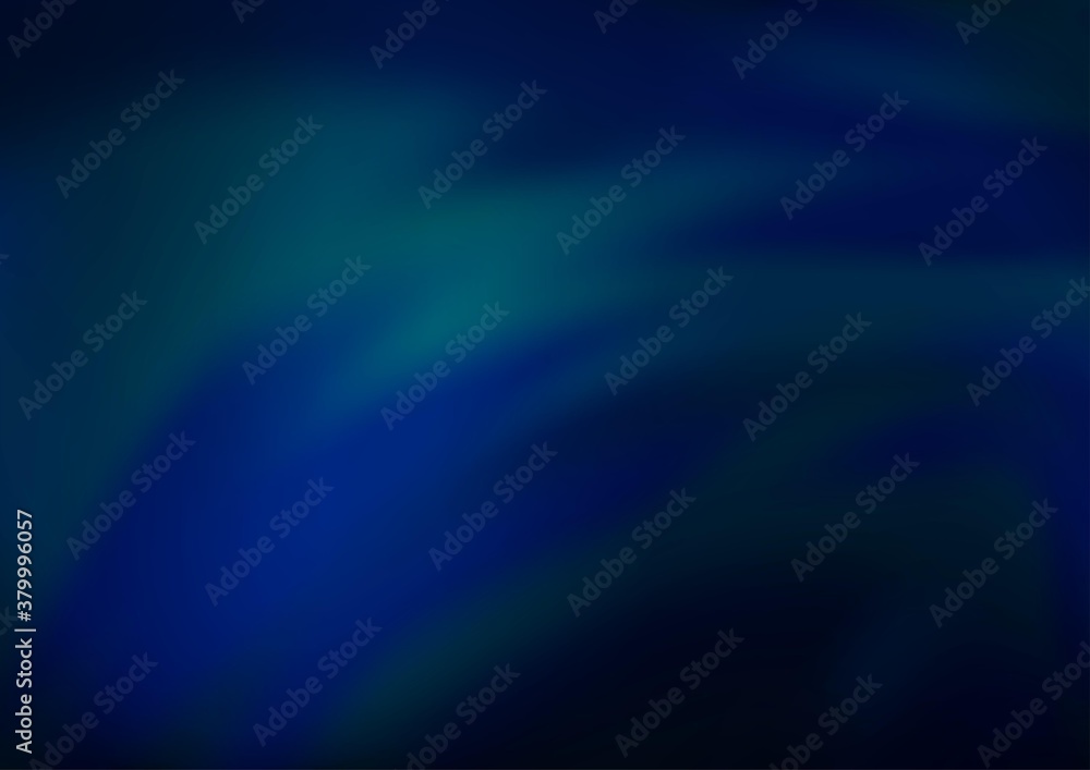 Dark BLUE vector blurred bright background. A vague abstract illustration with gradient. A completely new template for your design.
