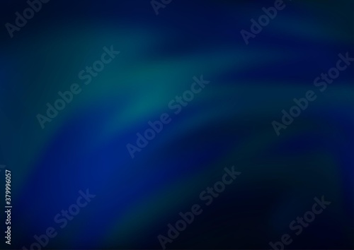 Dark BLUE vector blurred bright background. A vague abstract illustration with gradient. A completely new template for your design.