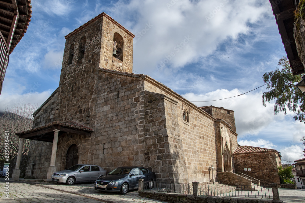 Iglesia Nuestra Señora de las Fuentes Claras, Valverde de la Vera, Cáceres, Extremadura, España.
