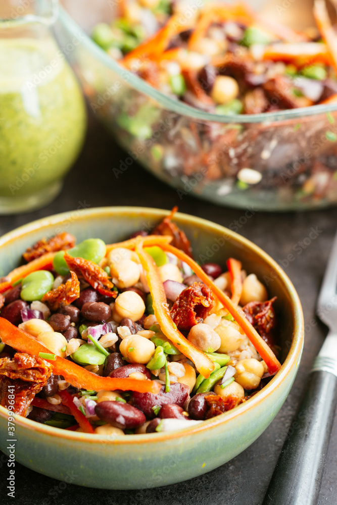 Multi Beans and Emmer Salad Multi Beans and Emmer Salad