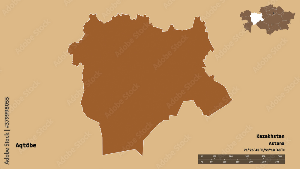 Aqtobe, region of Kazakhstan, zoomed. Pattern